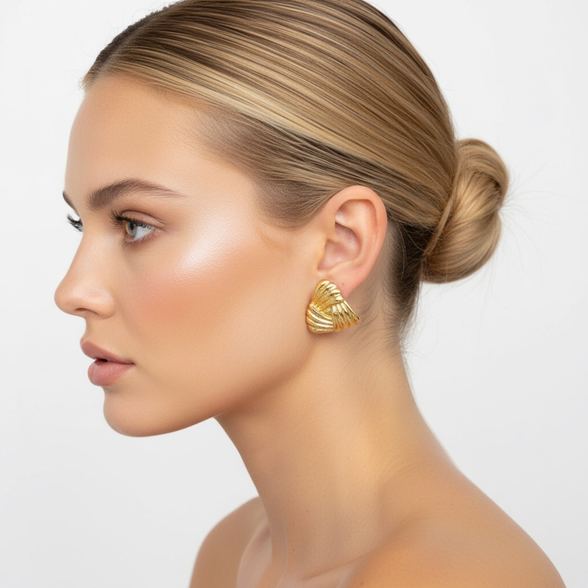 Twisted Triangle Studs