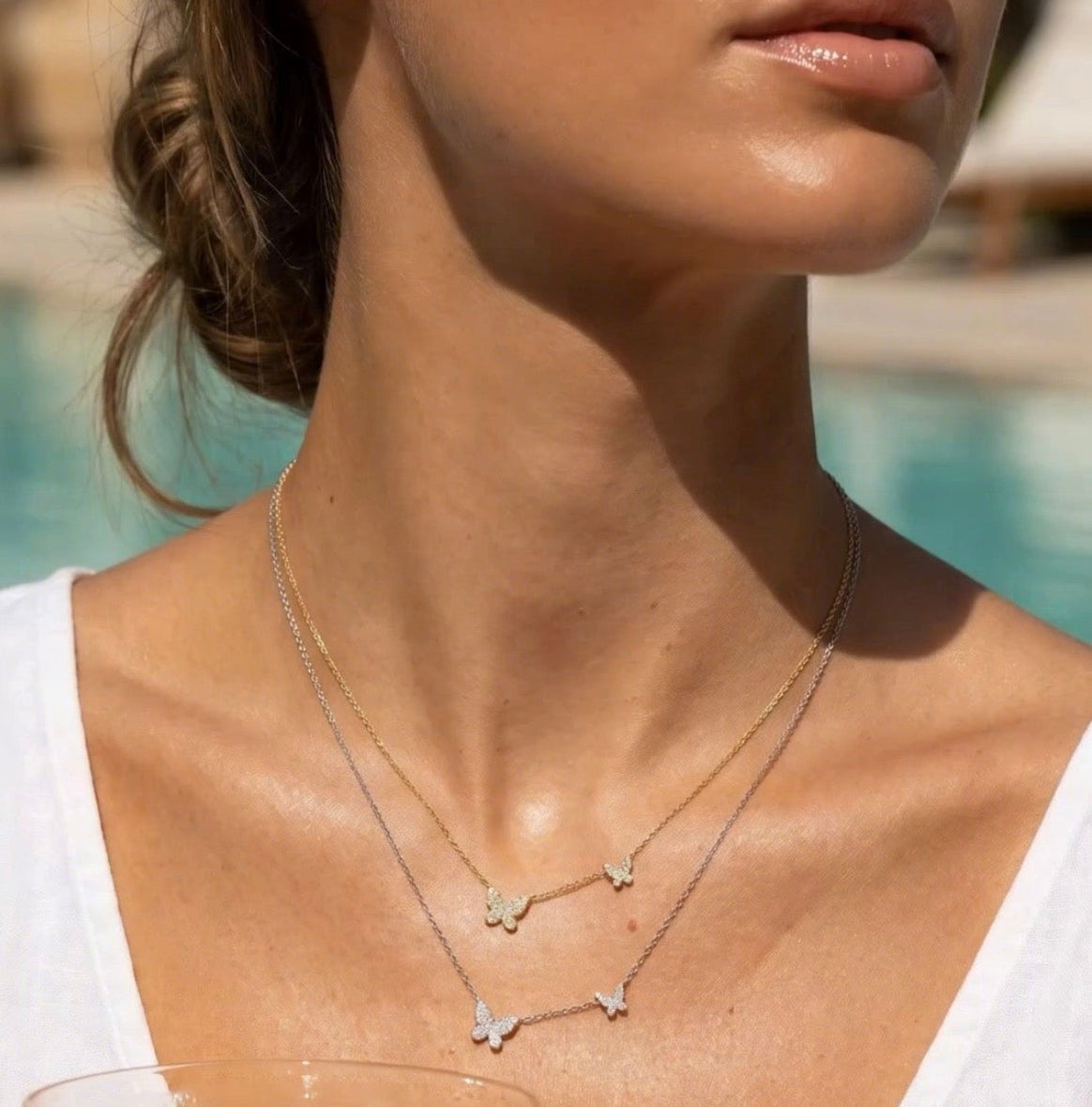 Butterfly Spark Necklace