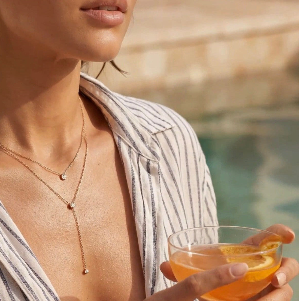 Aria Drop Down Necklace