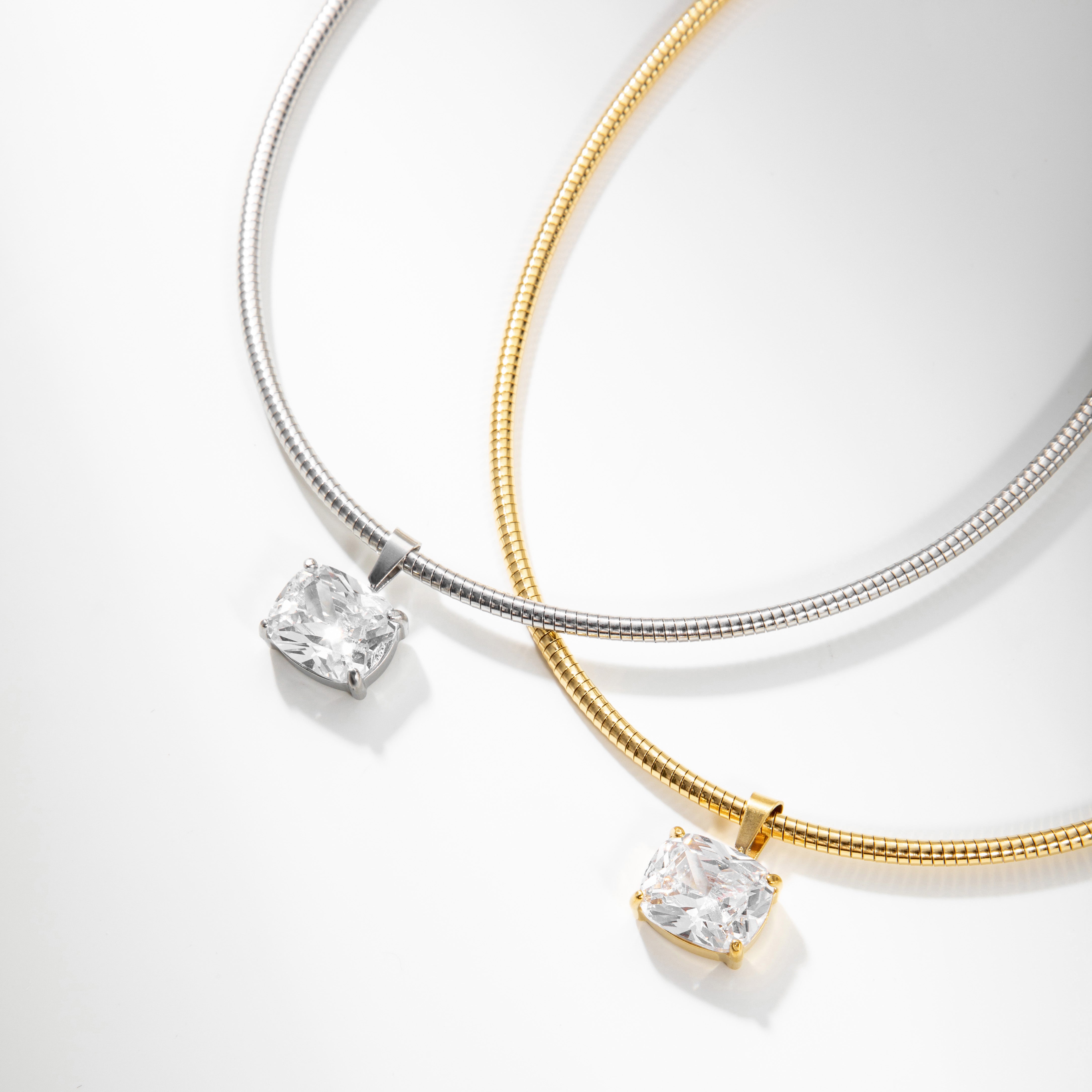 Crystal Snake Chain Necklace