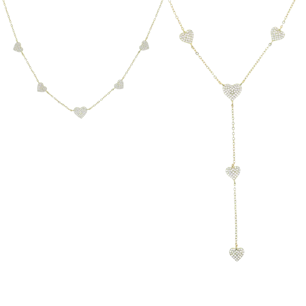 Heart Spark Necklace Set