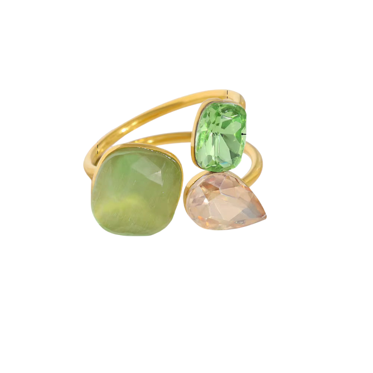 Crystal Green Ring