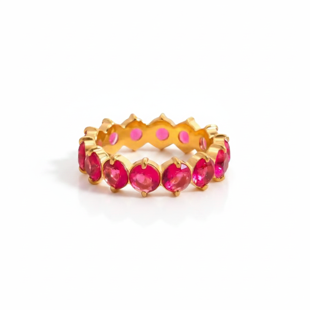 Rainbow Crystal Ring