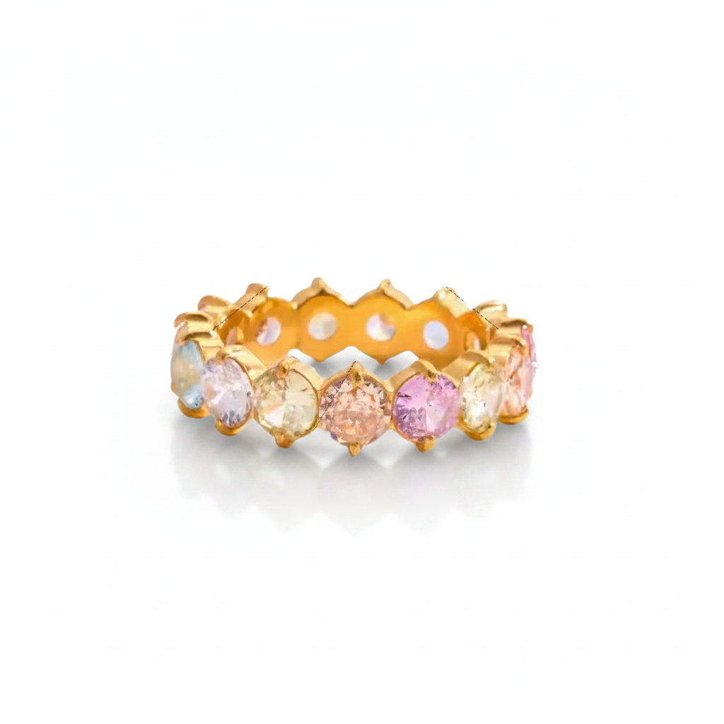 Rainbow Crystal Ring