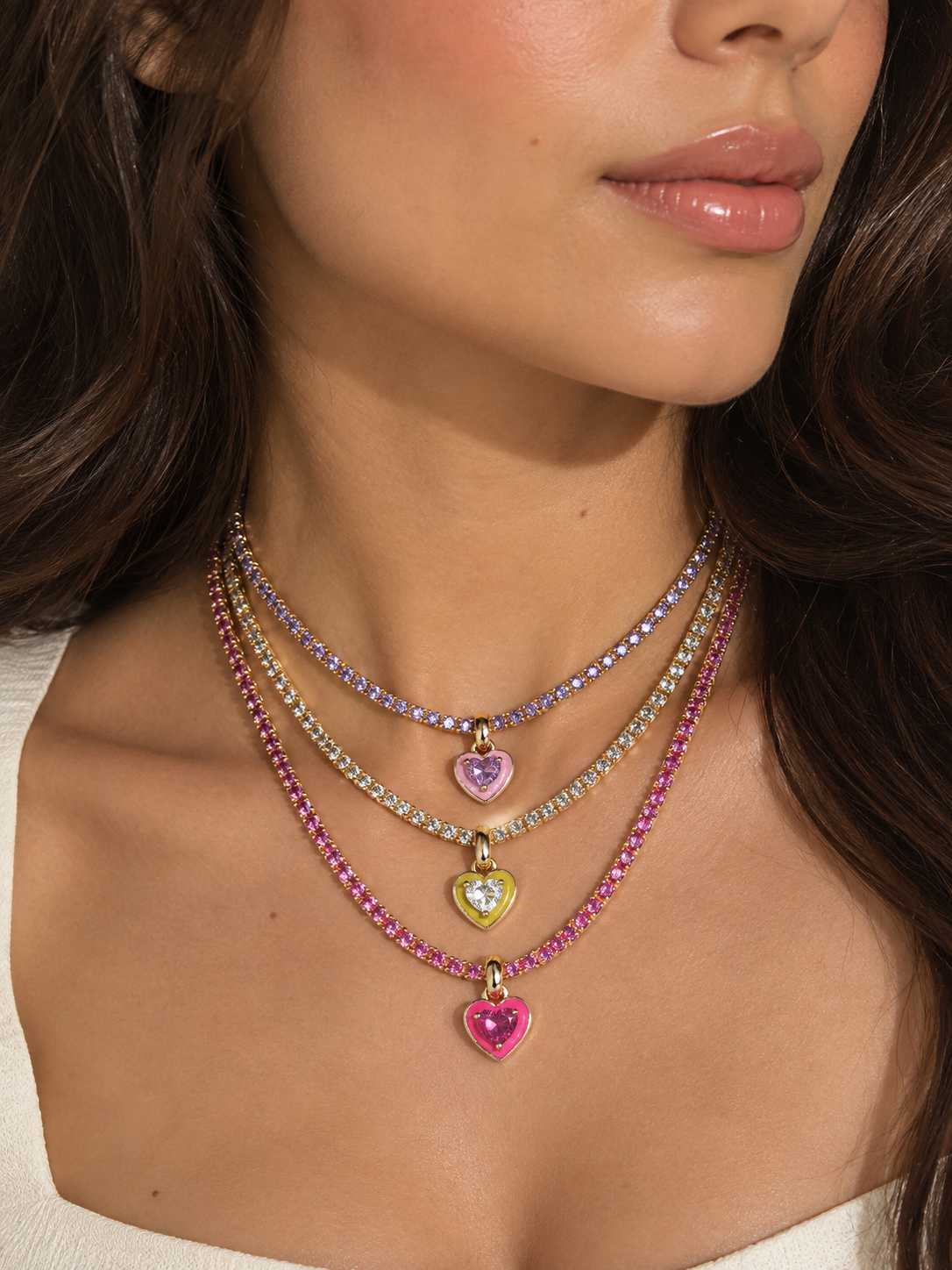 Love Tennis Necklace