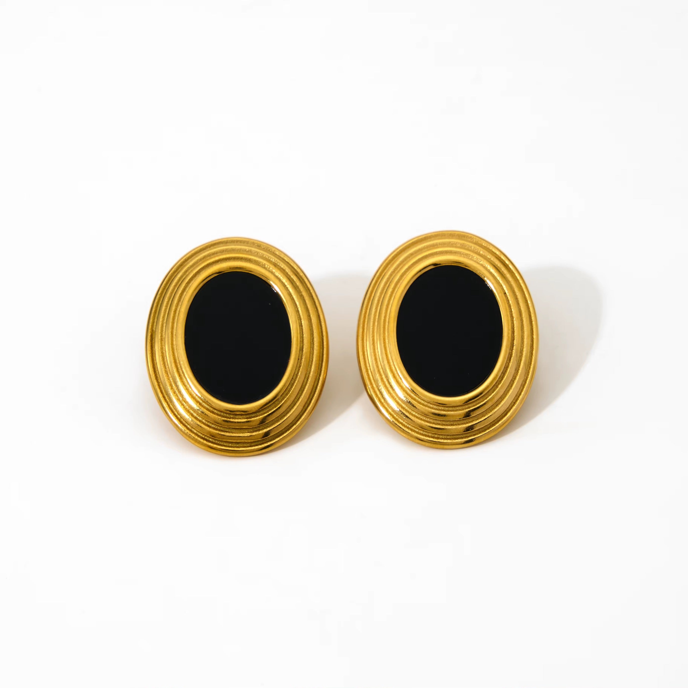 Oval Retro Earrings