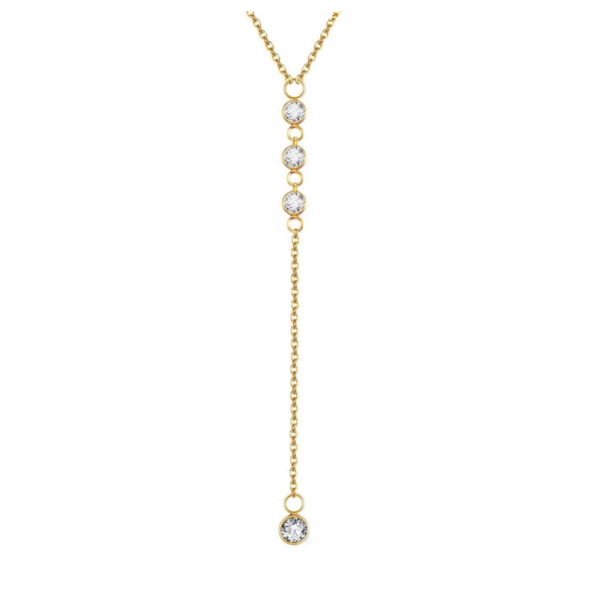 Zirconia Drop Necklace